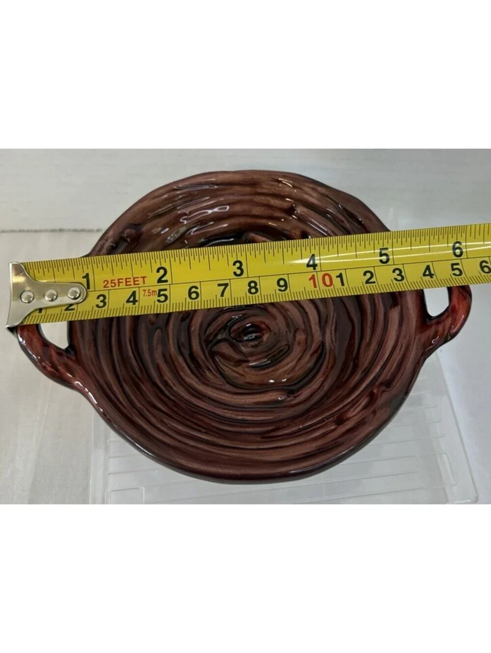 Temp-tations Old World Brown 6-Inch Handled Nesting Baking Bowl